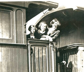 GIRLS TRAVELLED LONG DISTANCES BY TRAIN TO COLLEGE